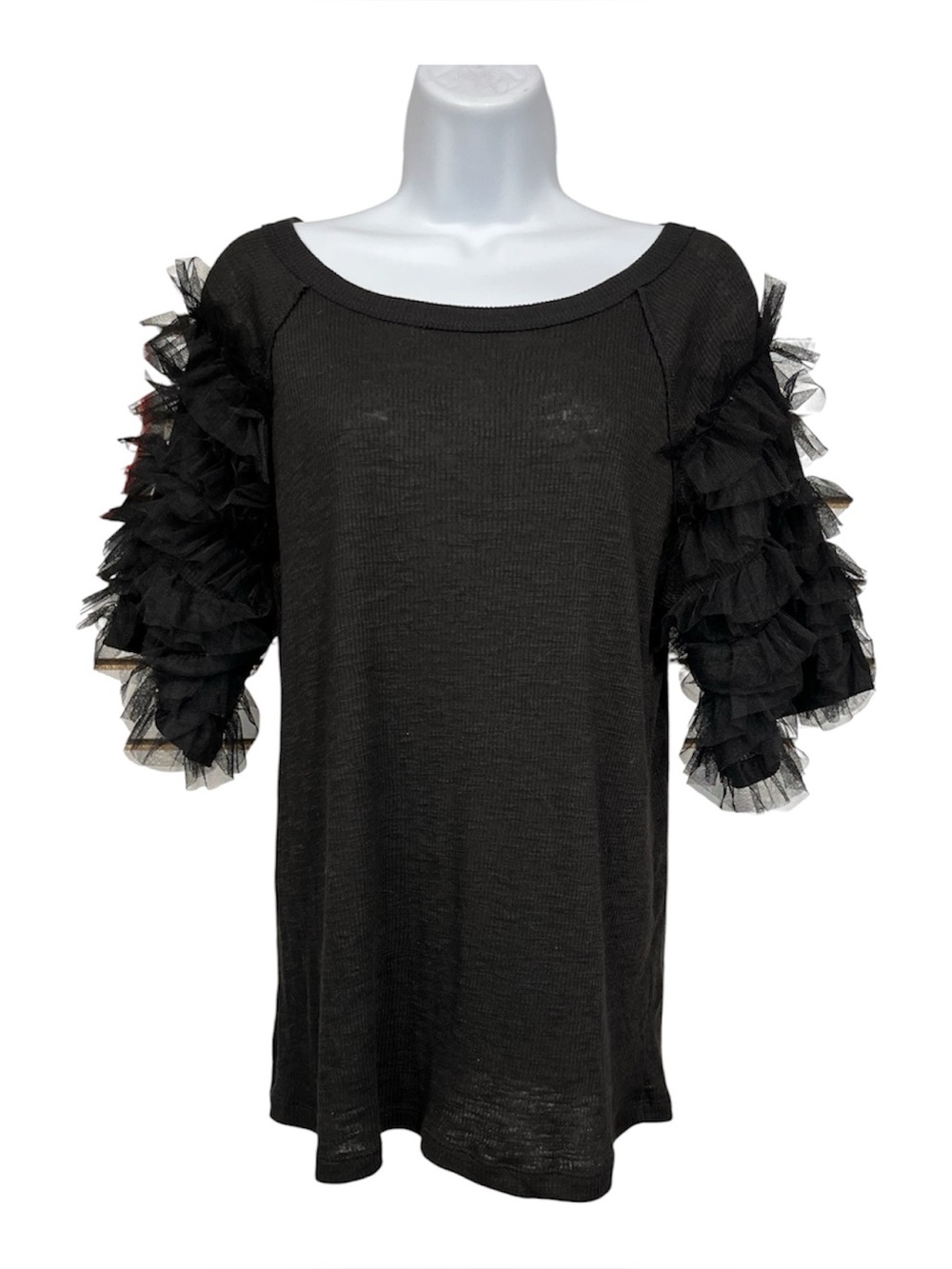 Oddi ruffled sleeve top size small